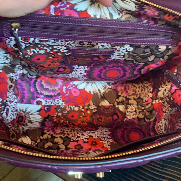 NWT Vera Bradley Quilted Stella Satchel Aubergine - Picture 15 of 17